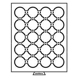 Кассета на 20 ячеек для хранения и презентации монет в капсулах диаметром 41 мм MB (LEUCHTTURM 312454)