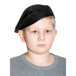 Берет карнавальный, детский р. 52-54, чёрный