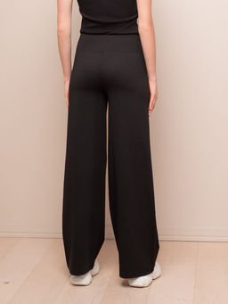 Женские брюки-клеш черные (Арт. 4306TDJ)