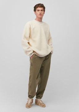 Haki Kadife Pantolon - Mavi фото 2