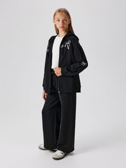 ACOOLA / Куртка (толстовка) детская для девочек Nazina_jk черный  фото 2