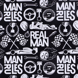 Цена за 10 шт. Бумага упаковочная глянцевая двухсторонняя «Брутальность», 50 х 70 см