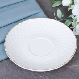 Чайный набор 12 предметов 250 мл / TC69M-12G 230 /уп 8/ Плетёнка костяной фарфор - Галеонтрейд фото 3