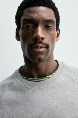 SUDADERA CREWNECK LAVADA B?SICA / Gris vigor? - Zara фото 5