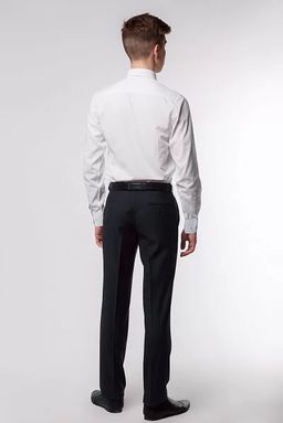 Брюки для мальчика, полуприлегающий (синий) БД-133 - Бостон фото 4