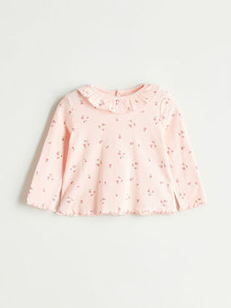 ?i?ekli K?z Bebek Bluz ve Tayt 2li