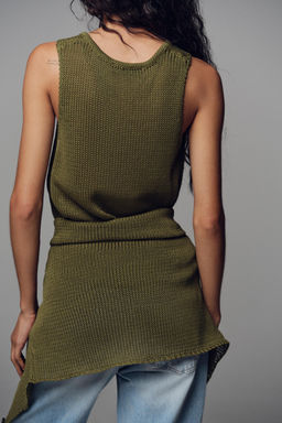 100% COTTON KNIT TOP - Zara фото 5