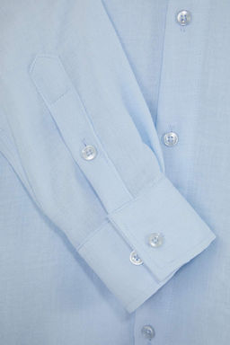 Ac?k Mavi Regular Erkek Gomlek TMNSS26GO00008