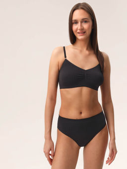 Топ женский на тонких бретелях с плетением цепочка HOME COLLECTION - Rossoporpora фото 30