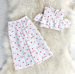 КД1208-Х Комплект Лейла ЦВЕТ: МОЛОКО+КРАСНЫЙ (Love) (QR)