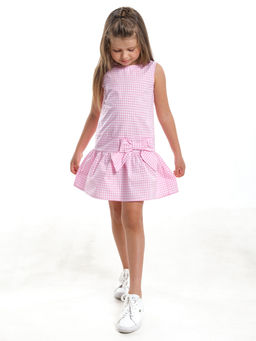 Платье в клетку UD 4703 розов.клетка - Mini maxi фото 4