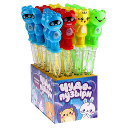 Цена за 24 шт. Мыльные пузыри Весёлые друзья, МИКС, 125 мл