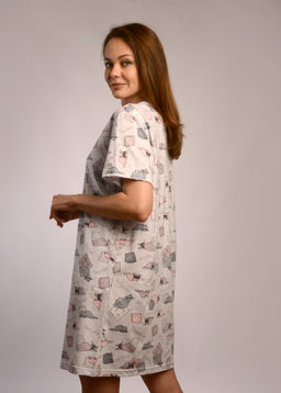 Туника женская ОВЕРСАЙЗ (серый №3) - Ивановская трикотажная компания фото 4