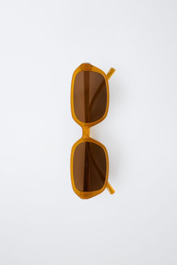 GAFAS DE SOL PASTA RECTANGULAR / Caramelo - Zara фото 4