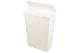 Корзина для белья 50 л 45*26*61,5 см Береста с крышкой (слоновая кость) (узкая) модель 5750026) - Elan gallery фото 5