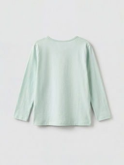 Bisiklet Yaka Bask?l? K?z ?ocuk Pijama Tak?m