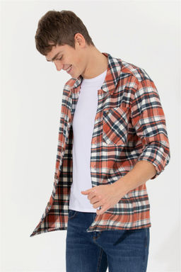 Мужская красная джинсовая рубашка Lumberjack Неожиданная скидка в корзине