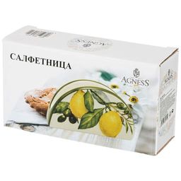 САЛФЕТНИЦА AGNESS ЛЕМОН ТРИ 13,5*4*7 СМ  фото 2