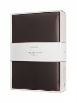 Пододеяльник сатин 175x210 коричневый сатин - Denastia фото 4