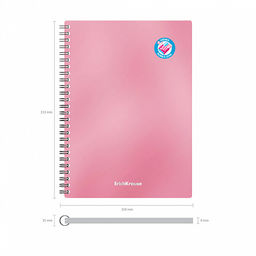 Цена за 4 шт. Тетрадь общая с пластиковой обложкой на спирали ErichKrause Bubble Gum, розовый, А5, 80 листов, клетка  фото 5