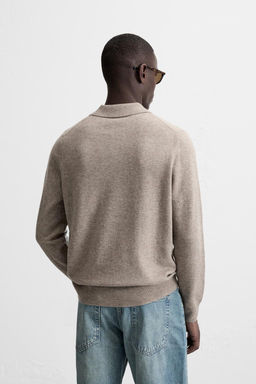WOOL - CASHMERE KNIT POLO SHIRT - Zara фото 3