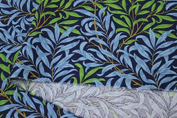 Импорт. хлопок Ивушка цв.сине-голубой, ш.1.45м, хлопок-100%, 100гр/м.кв - Купава фото 3