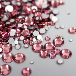 Декор для творчества стекло Стразы усечённый конус. Светлый фиолет d=1,5-6,5мм н-р 1000 шт 74595 - Simaland фото 2