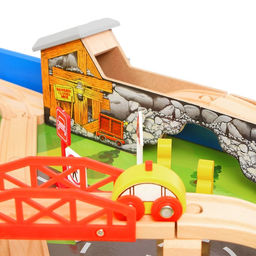 Железная дорога, 108 элементов, стол в комплекте - Simaland фото 9