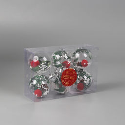 Ёлочные игрушки Левин, шары новогодние, d=6 см, набор 6 шт. - Зимнее волшебство фото 5