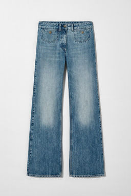 MID-WAIST WIDE-LEG JEANS KATE MOSS X ZARA  фото 2