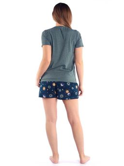 Костюм женский кулирка с шортами Созвездие лимон - Domtrik фото 8