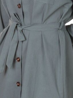 803 Платье хлопковое с воротником Fashion