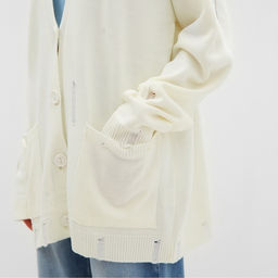 Кардиган с карманами женский MIST, молочный, onesize (44-48)