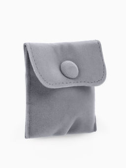 Конвертики для украшений, набор 10 шт. бархат, 7×7 см, тёмно-серый