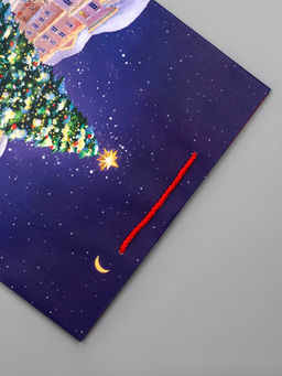 Цена за 2 шт. Пакет подарочный новогодний ламинированный, «Новогодний каток», 26×12×32 см