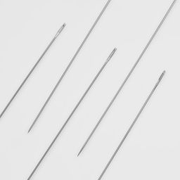 Цена за 5 шт. Иглы швейные для бисера, d=0.4 мм, 10 см, набор 5 шт.