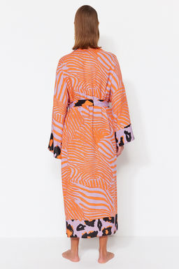 Etnik Desenli Kusakl? Maxi Dokuma Plaj Kimono&Kaftan TBESS21KM0171 - Trendyolmilla фото 19