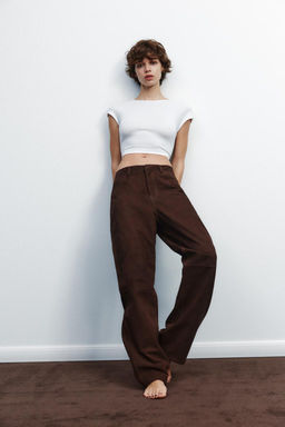 COTTON MODAL CROPPED T-SHIRT - Zara фото 2