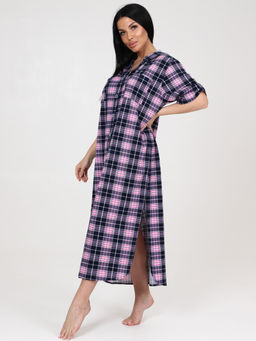 5116 ПЛАТЬЕ (Розовая клетка) - А-дина фото 4