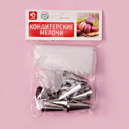 Набор кондитерский Доляна, 11 предметов: 10 насадок, мешок, МИКС фото 8