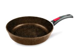 Сковорода Каменная Балтик браун, съемная ручка, 24 см - Нева металл посуда фото 2