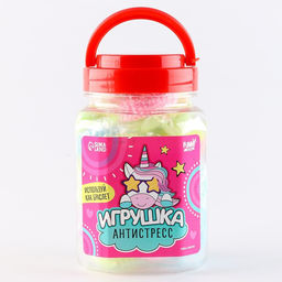 Цена за 20 шт. Игрушка-антистресс «Единорог», 20 шт. в 1 банке