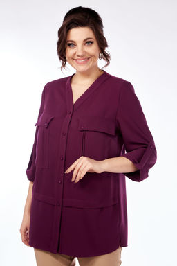 Блуза Элль стиль 2067а ежевика  фото 5