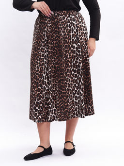 Юбка леопардовая UB17407LEO03