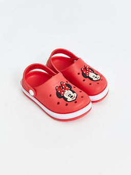 Minnie Mouse Bask?l? K?z ?ocuk Plaj Sandaleti