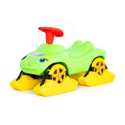 Каталка Мой любимый автомобиль со звуковым сигналом многофункциональная (зелёная)