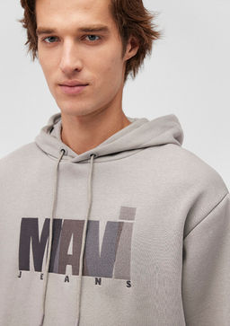 Mavi Jeans Logo Bask?l? Gri Sweatshirt  фото 5