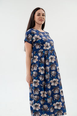 Платье женское из кулирки Миранда синий - Амадэль фото 17