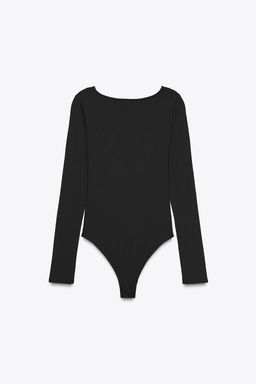 LACE POLYAMIDE BODYSUIT - Zara фото 8