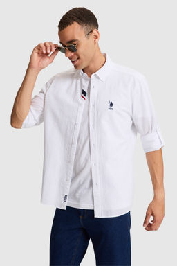 Erkek Beyaz Uzun Kollu Basic G_mlek - U.s. polo assn фото 3
